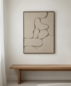 No. 13 - Minimalist 3D Art in Beige for Elegant Homes