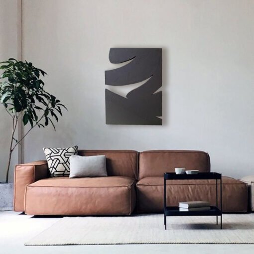 No. 36 - Textured Irregular Shape 3D Wall Art - Image 2