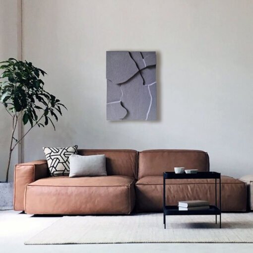 No. 21 - Modern Geometric Blueberry Wall Art - Image 3