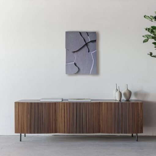 No. 21 - Modern Geometric Blueberry Wall Art - Image 4