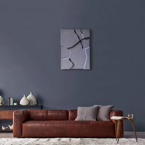 No. 21 - Modern Geometric Blueberry Wall Art - Image 5