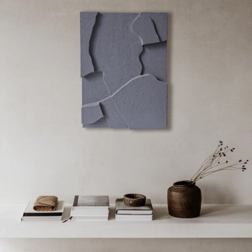No. 21 - Modern Geometric Blueberry Wall Art