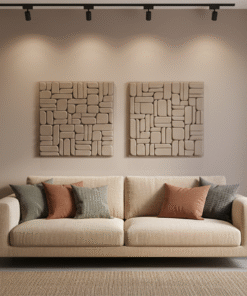 Alternative view of No. 34 - Sculptural Diptych Paintings (2 Pieces)