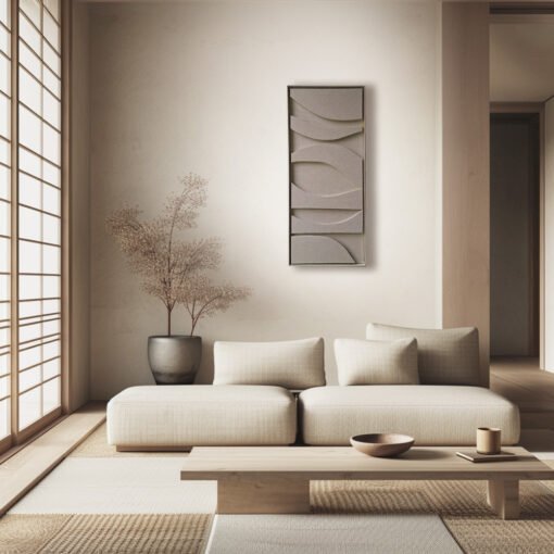 No. 29 - Sandy Beige Modern 3D Painting
