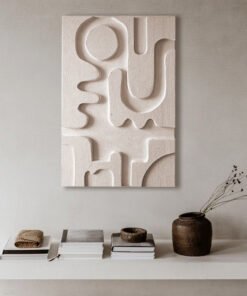 No. 4 - Unique Textured Relief Artwork