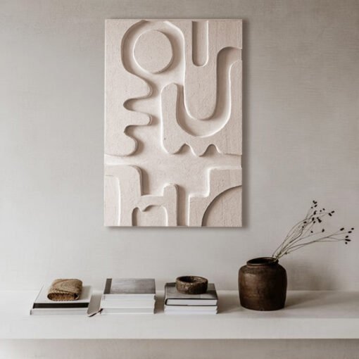 No. 4 - Unique Textured Relief Artwork