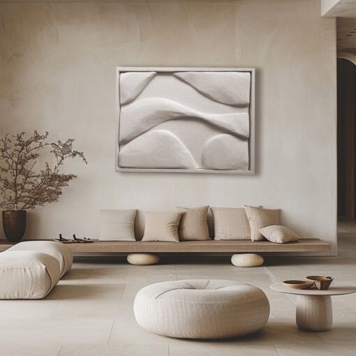 No. 5 - Textured Plaster Wall Art - Image 4