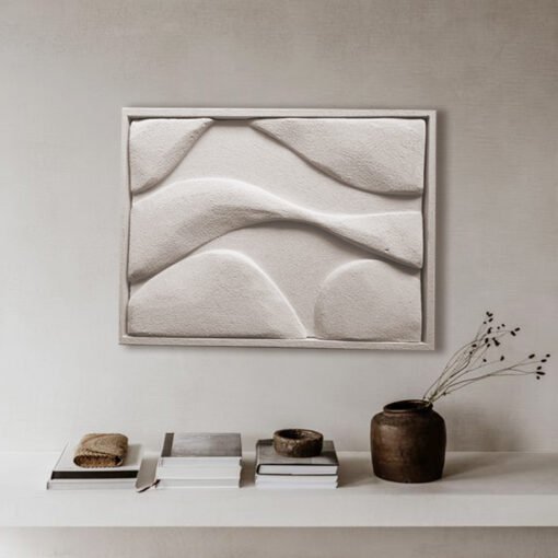 No. 5 - Textured Plaster Wall Art - Image 5