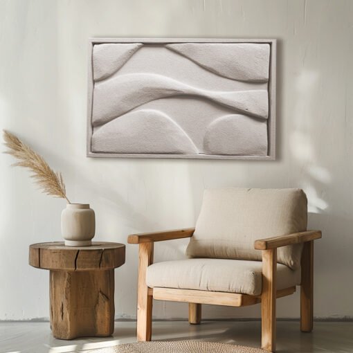 No. 5 - Textured Plaster Wall Art - Image 7