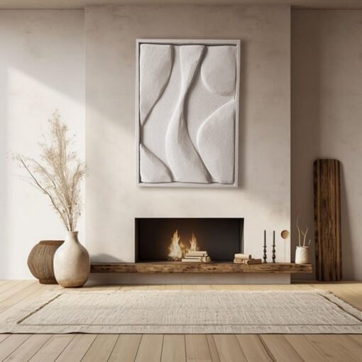 No. 5 - Textured Plaster Wall Art - Image 8