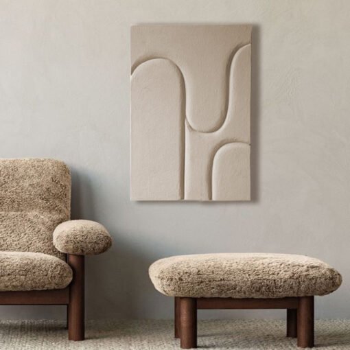 No. 12 - Sculptural Sandy White Artwork