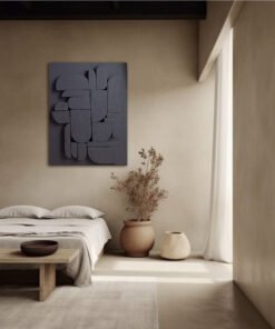 No. 34 - Black Unique Framed 3D Painting