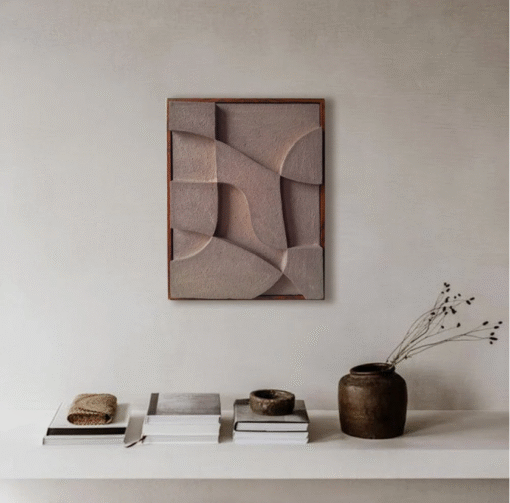 No. 1 - Textured Plaster Wall Art - Image 8