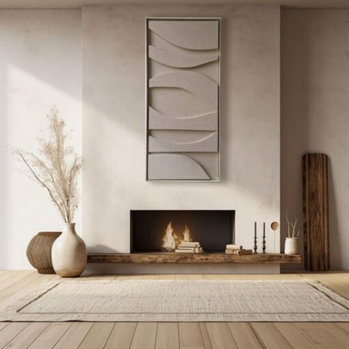 No. 29 - Sandy Beige Modern 3D Painting - Image 6