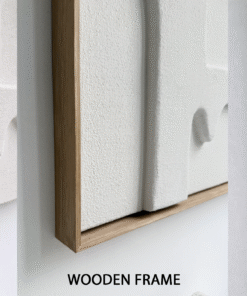 Alternative view of No. 49 - Black Unique Framed 3D Painting