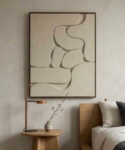 No. 13 - Minimalist 3D Art in Beige for Elegant Homes
