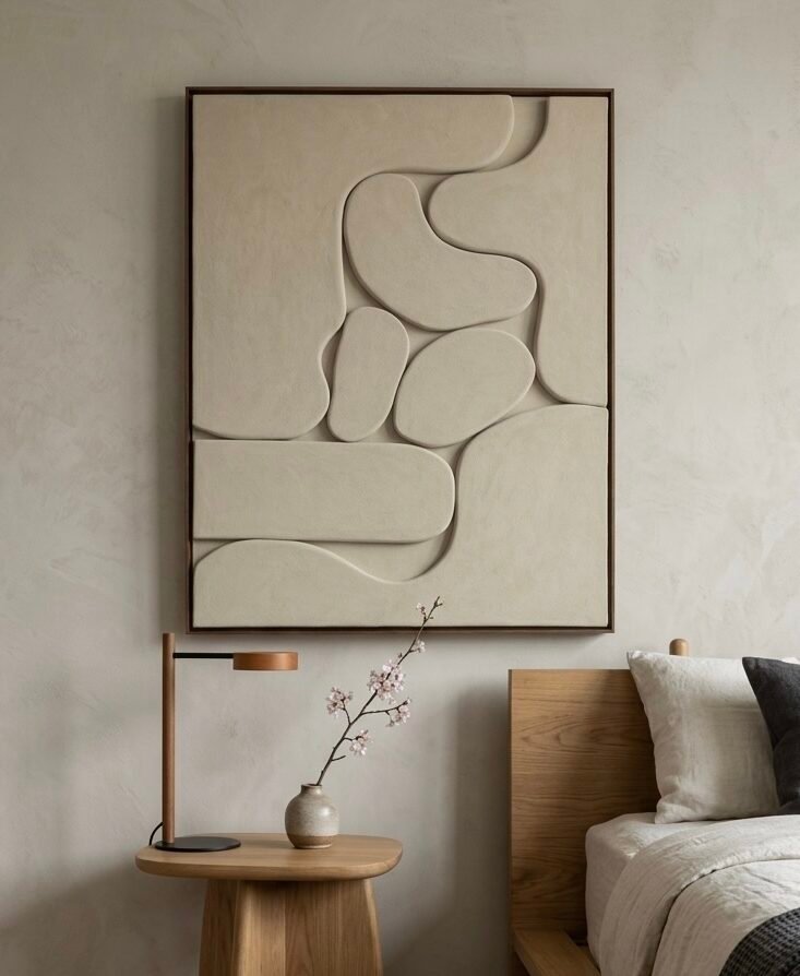No. 13 - Minimalist 3D Art in Beige for Elegant Homes