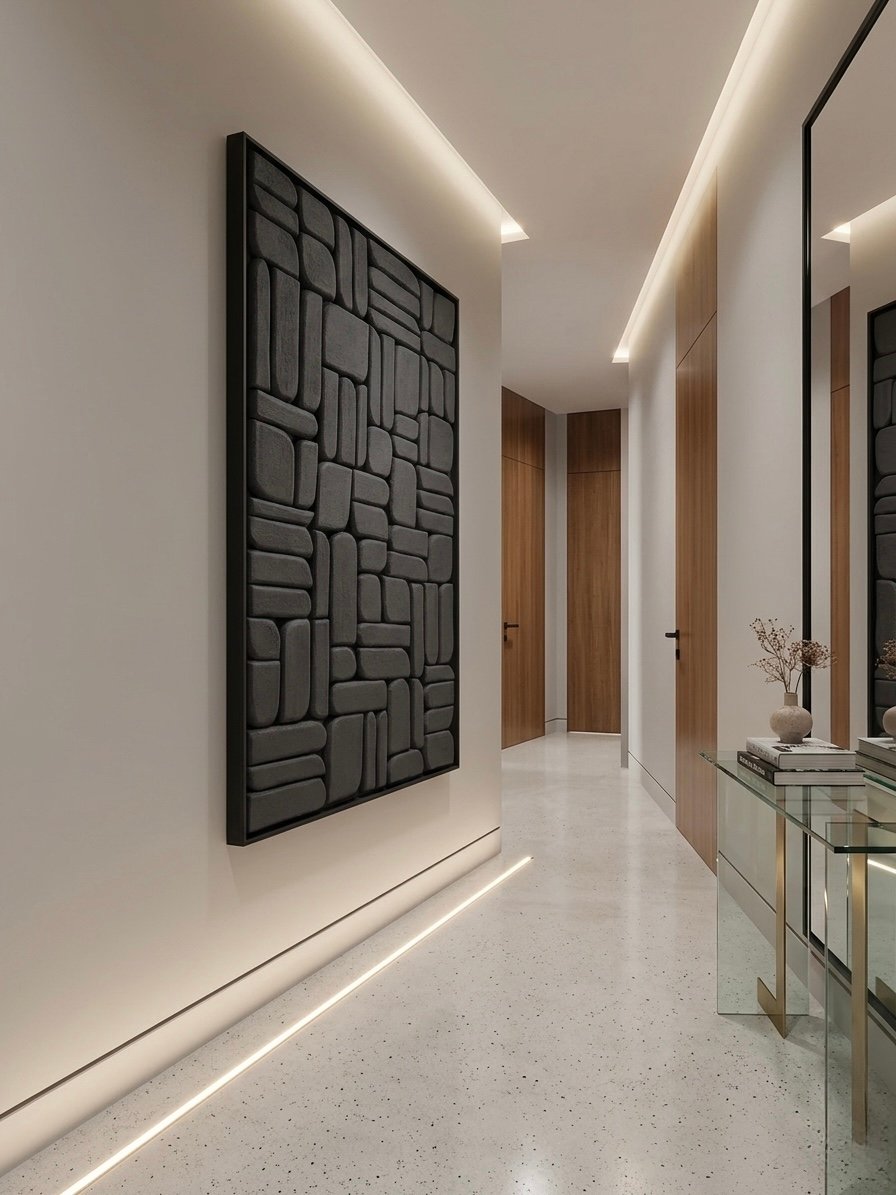 No. 25 - Diptych Black Wall Art Set (2 Pieces) - Image 2