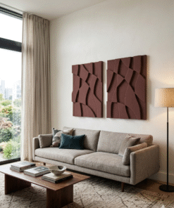 Alternative view of No. 24 - Diptych Dark Brown Wall Art Set (2 Pieces)