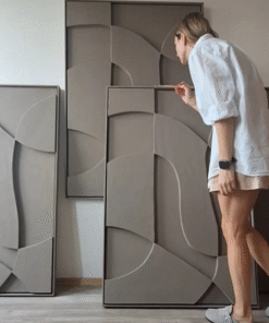 No. 1 - Textured Plaster Wall Art