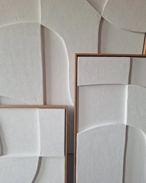 No. 1 - Textured Plaster Wall Art - Image 4