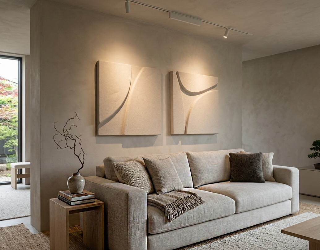 No. 33 - Sculptural Diptych Paintings (2 Pieces) - Image 2