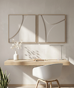 No. 33 - Sculptural Diptych Paintings (2 Pieces)