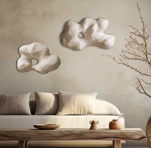 No. 55 - Diptych Plaster Wall Art (2 Pieces)