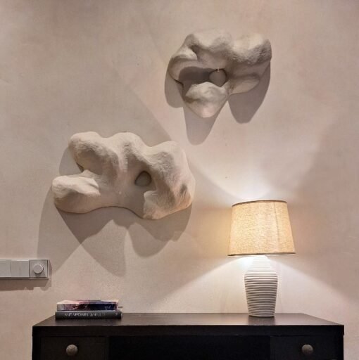 No. 55 - Diptych Plaster Wall Art (2 Pieces) - Image 3
