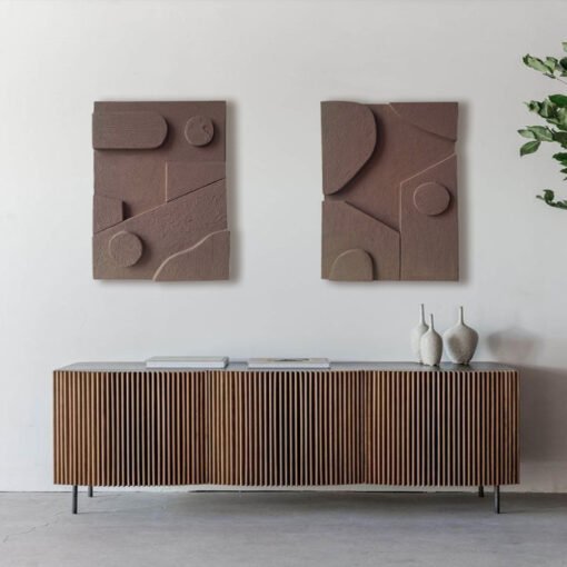 No. 51 - Diptych Modern Black Brown Wall Art Set (2 Pieces) - Image 6