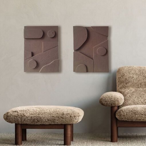 No. 51 - Diptych Modern Black Brown Wall Art Set (2 Pieces) - Image 3