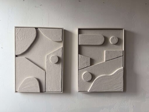 No. 51 - Diptych Modern Black Brown Wall Art Set (2 Pieces) - Image 4
