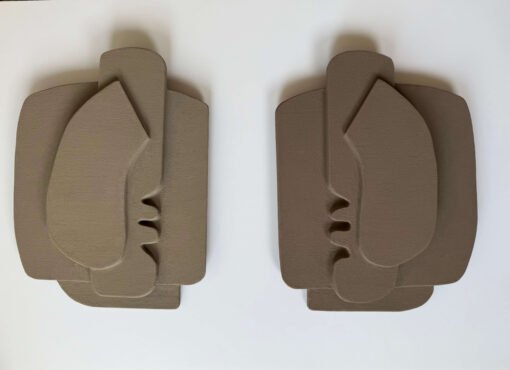No. 54 - Minimalist Wall Sculpture Diptych (2 Pieces)