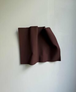 No. 58 - Abstract Paper Fold, Draped Fabric-Inspired Wall Sculpture