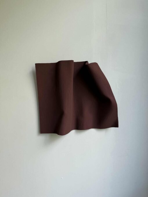 No. 58 - Abstract Paper Fold, Draped Fabric-Inspired Wall Sculpture