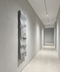 No. 59 - Silver Metallic Sculptural Plaster Painting