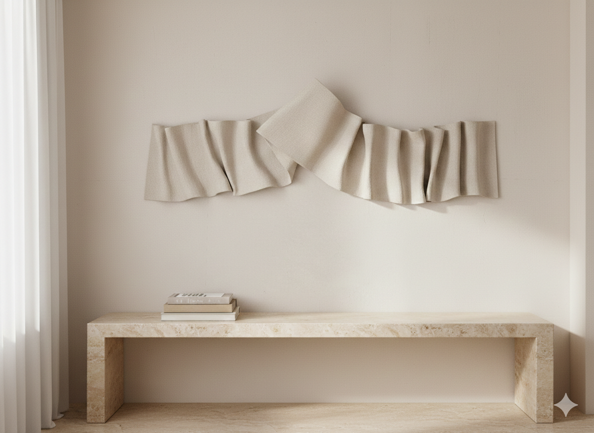 No. 06 - Folded Fabric Wall Sculpture - Image 6