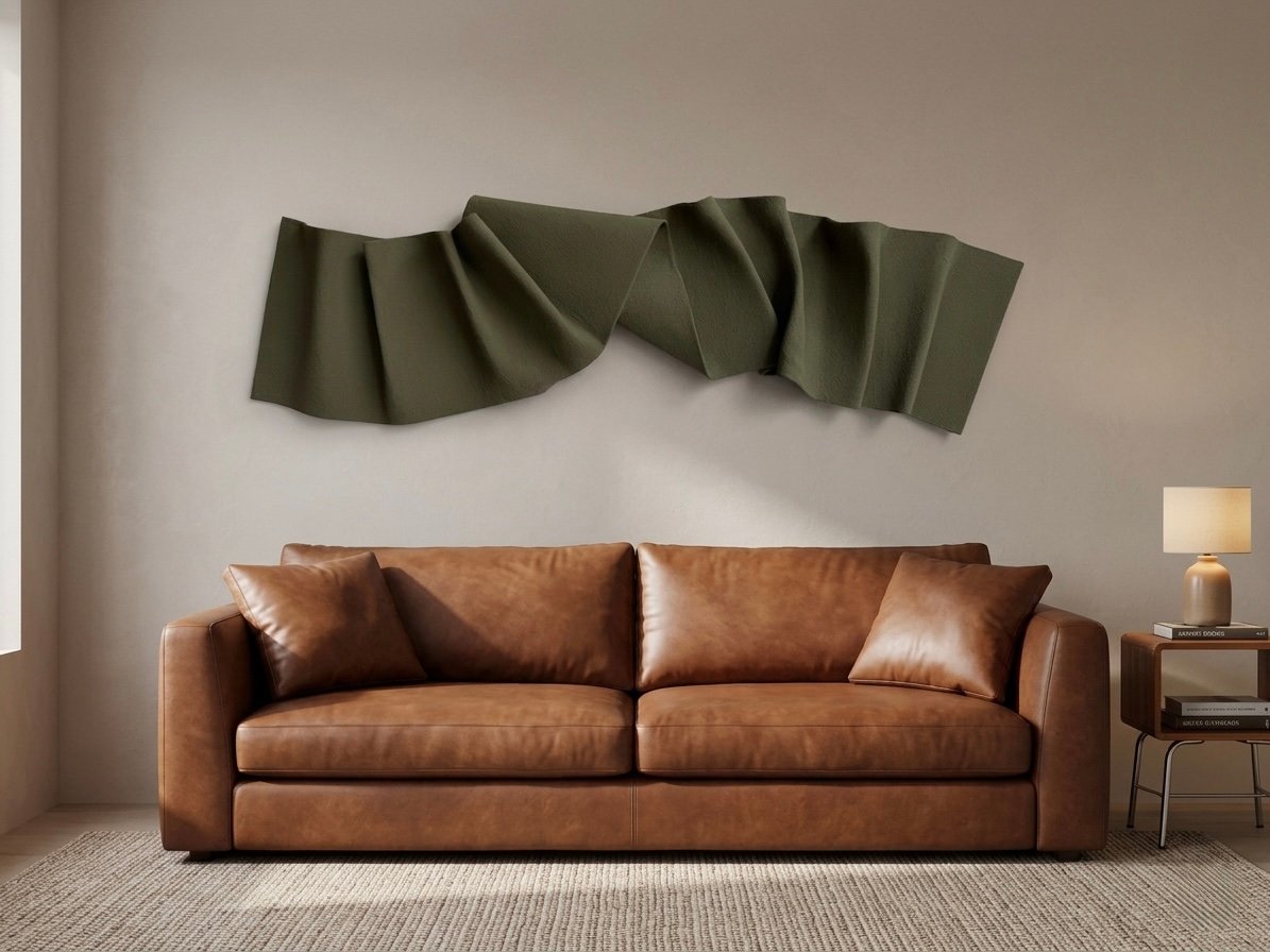 No. 06 - Folded Fabric Wall Sculpture - Image 3