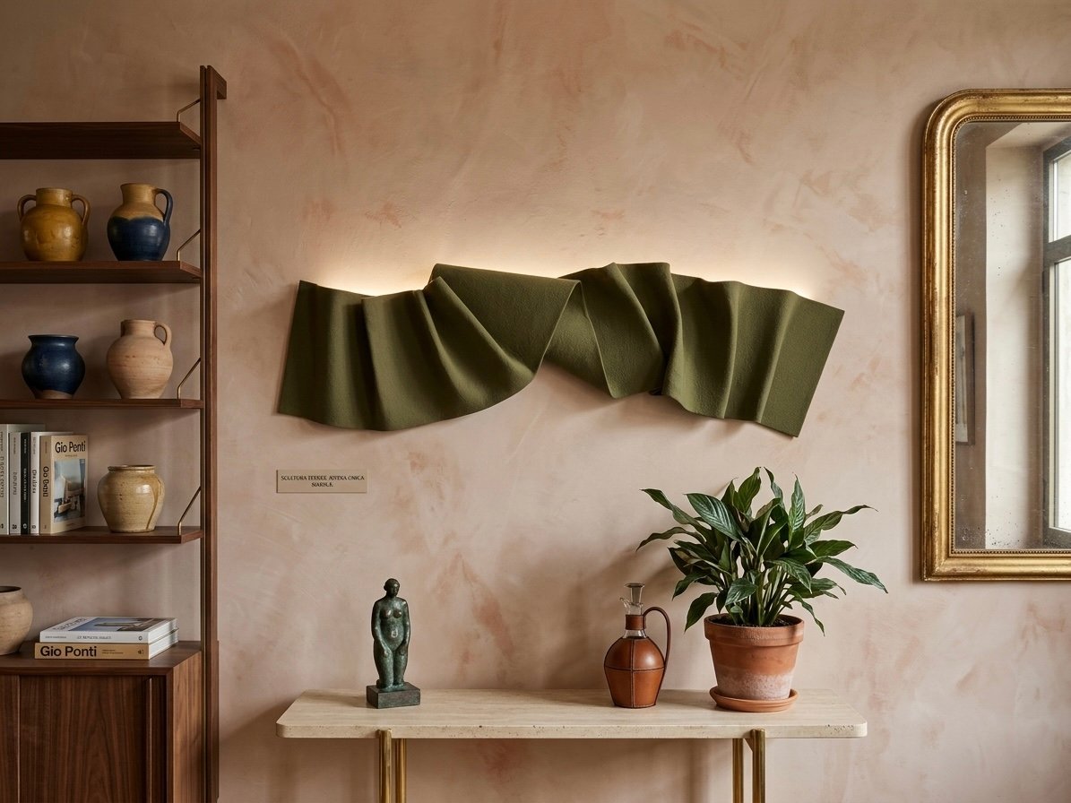 No. 06 - Folded Fabric Wall Sculpture - Image 4