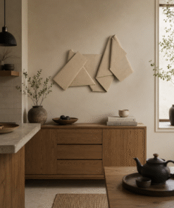 No. 62 - Handmade Wall Sculpture Origami Folded Paper Effect