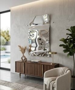 Alternative view of No. 11 - Handmade Chrome Mirror Wall Sculpture