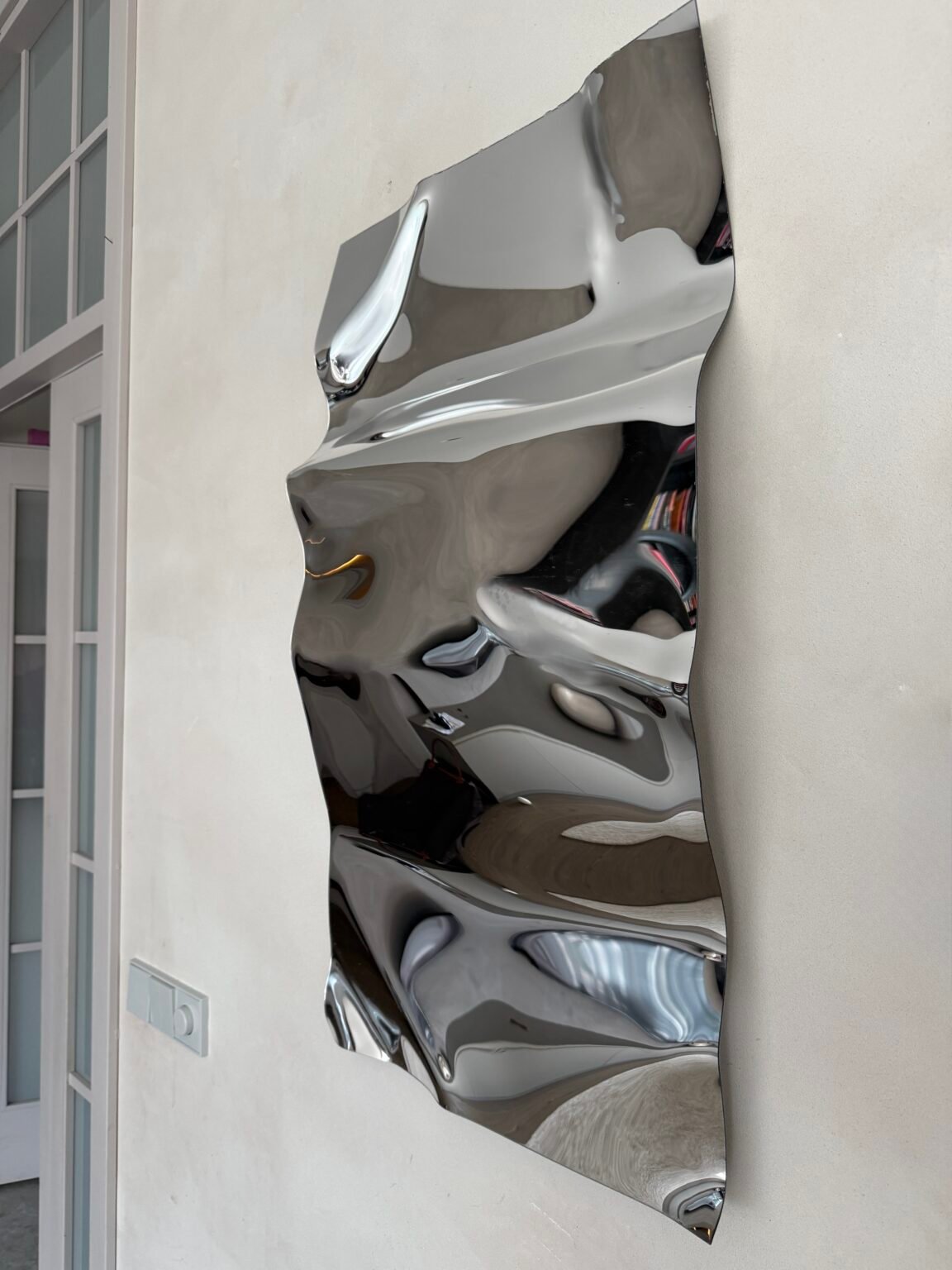 No. 11 - Handmade Chrome Mirror Wall Sculpture